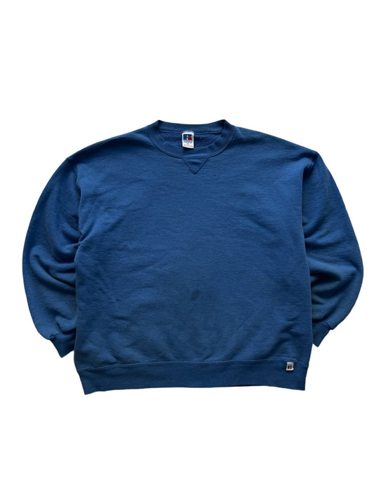 Vintage 1990s Russel Athletic Sport Blue Crewneck