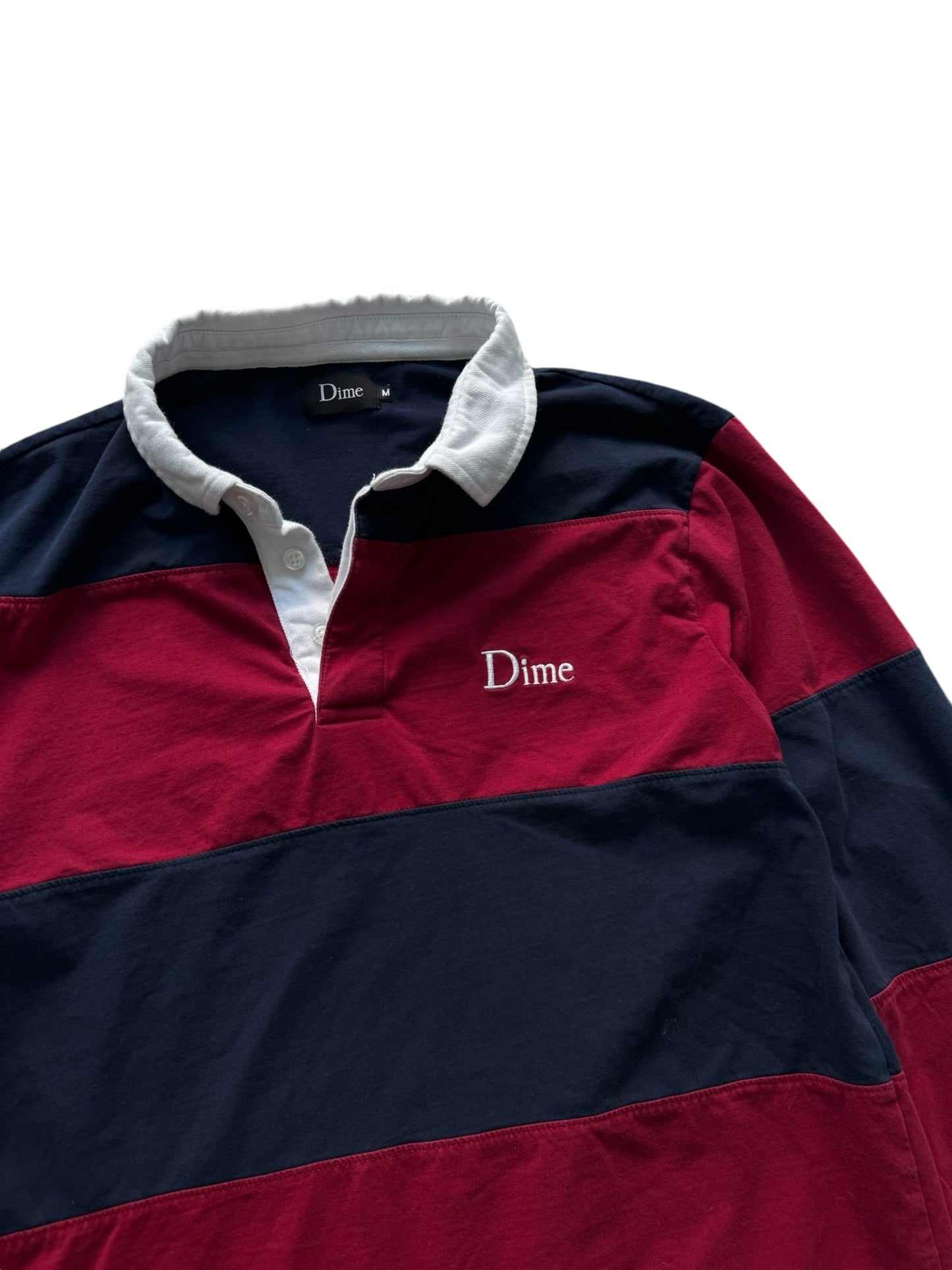 Dime Mtl Royal Blue/Red Rugby Shirt