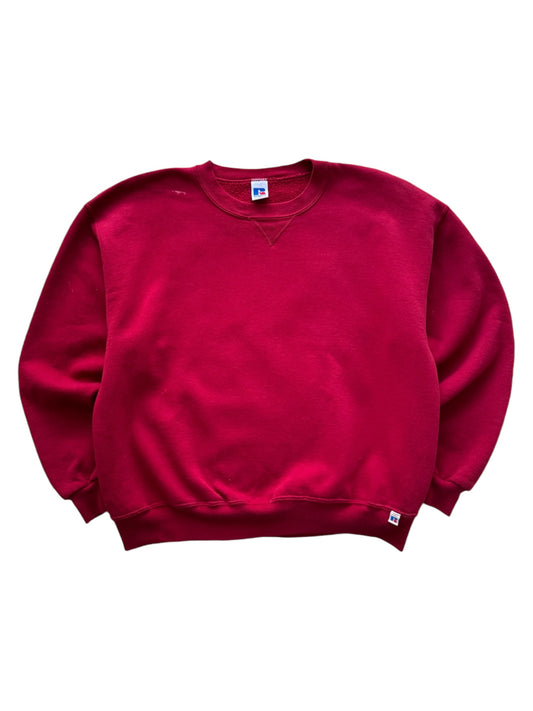 Vintage 1990s Crimson Red Russell Athletic Crewneck