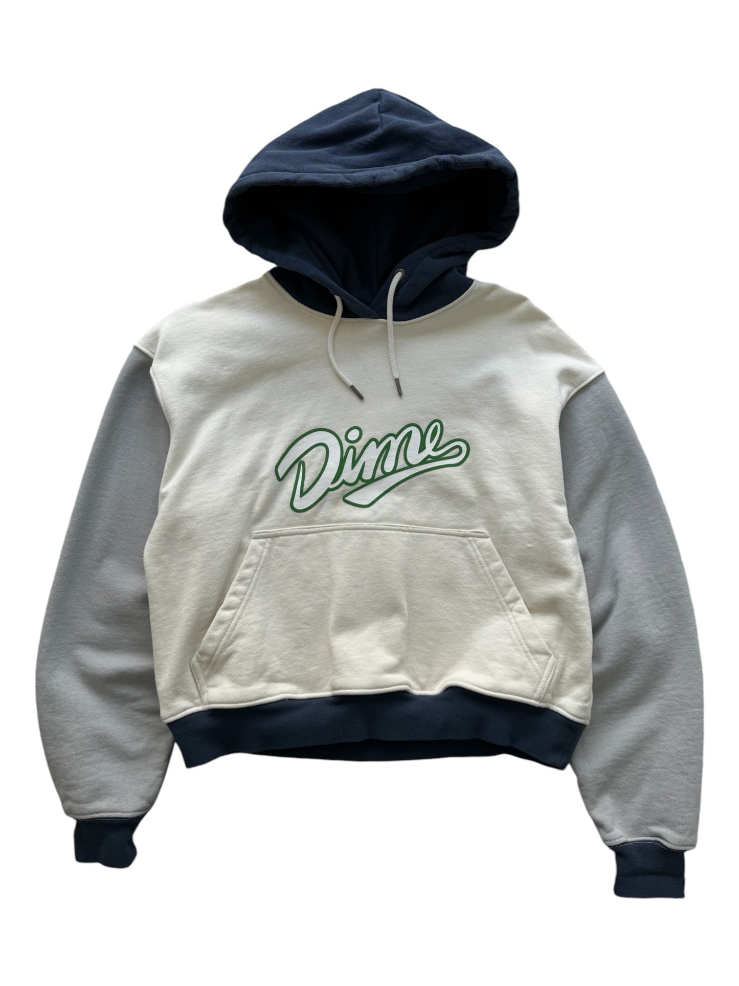 Dime Mtl Script Logo Panelled Hoodie