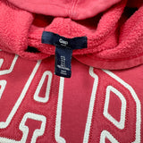 GAP Coral Pink Spell Out Hoodie Women’s - L