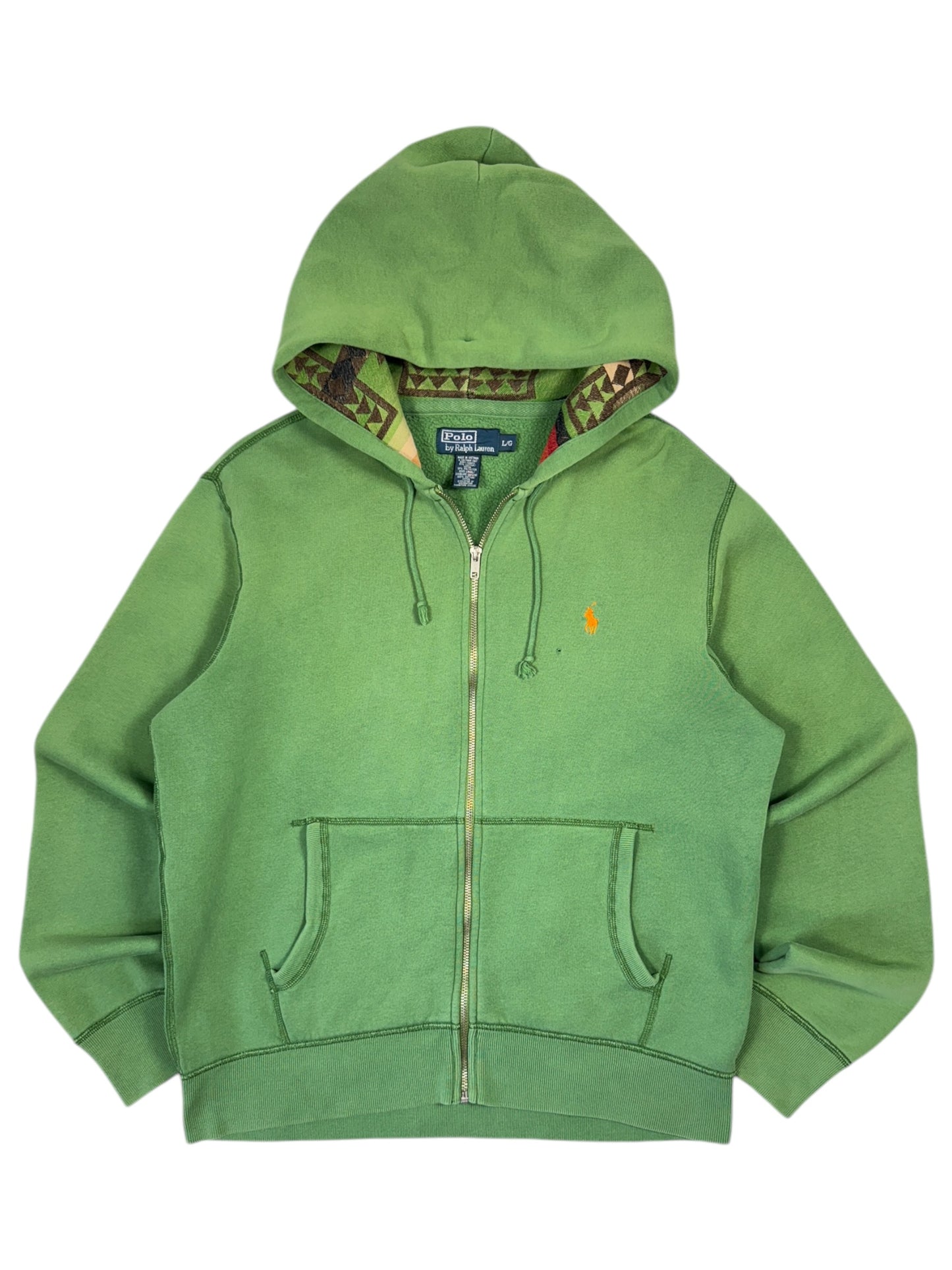 Polo Ralph Lauren Sun Fade Zip Up Hoodie - L