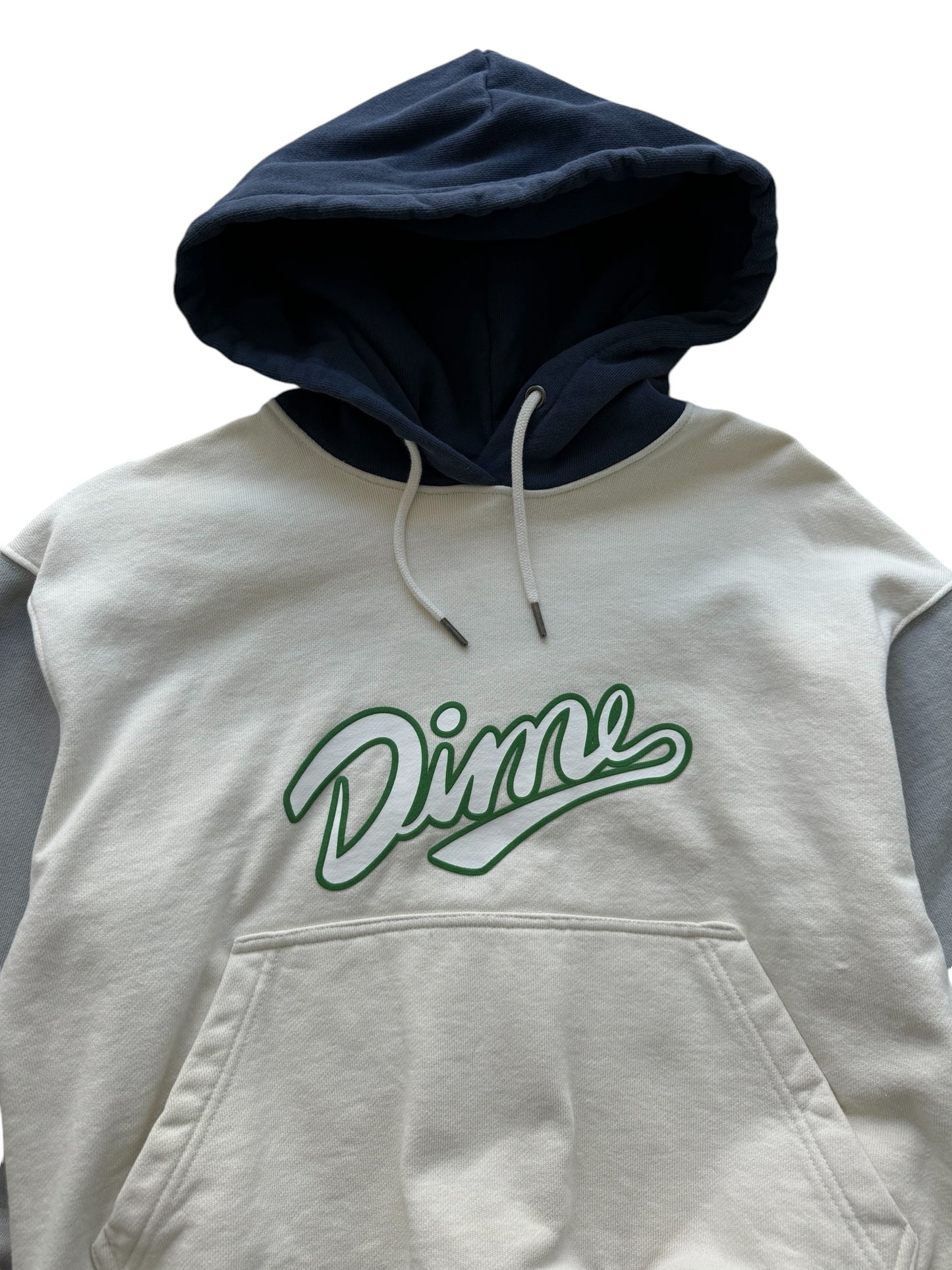 Dime Mtl Script Logo Panelled Hoodie