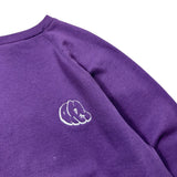 Vintage Omnes Embroidered Logo Purple Crewneck - M