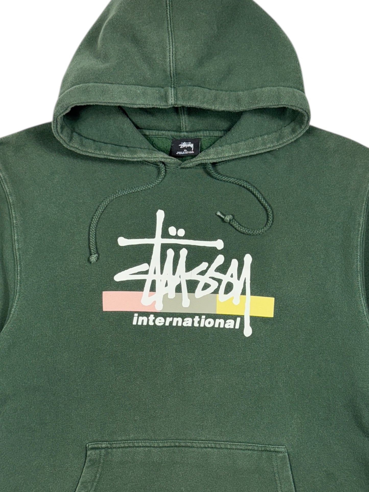 Stussy International Faded Green Hoodie - XL