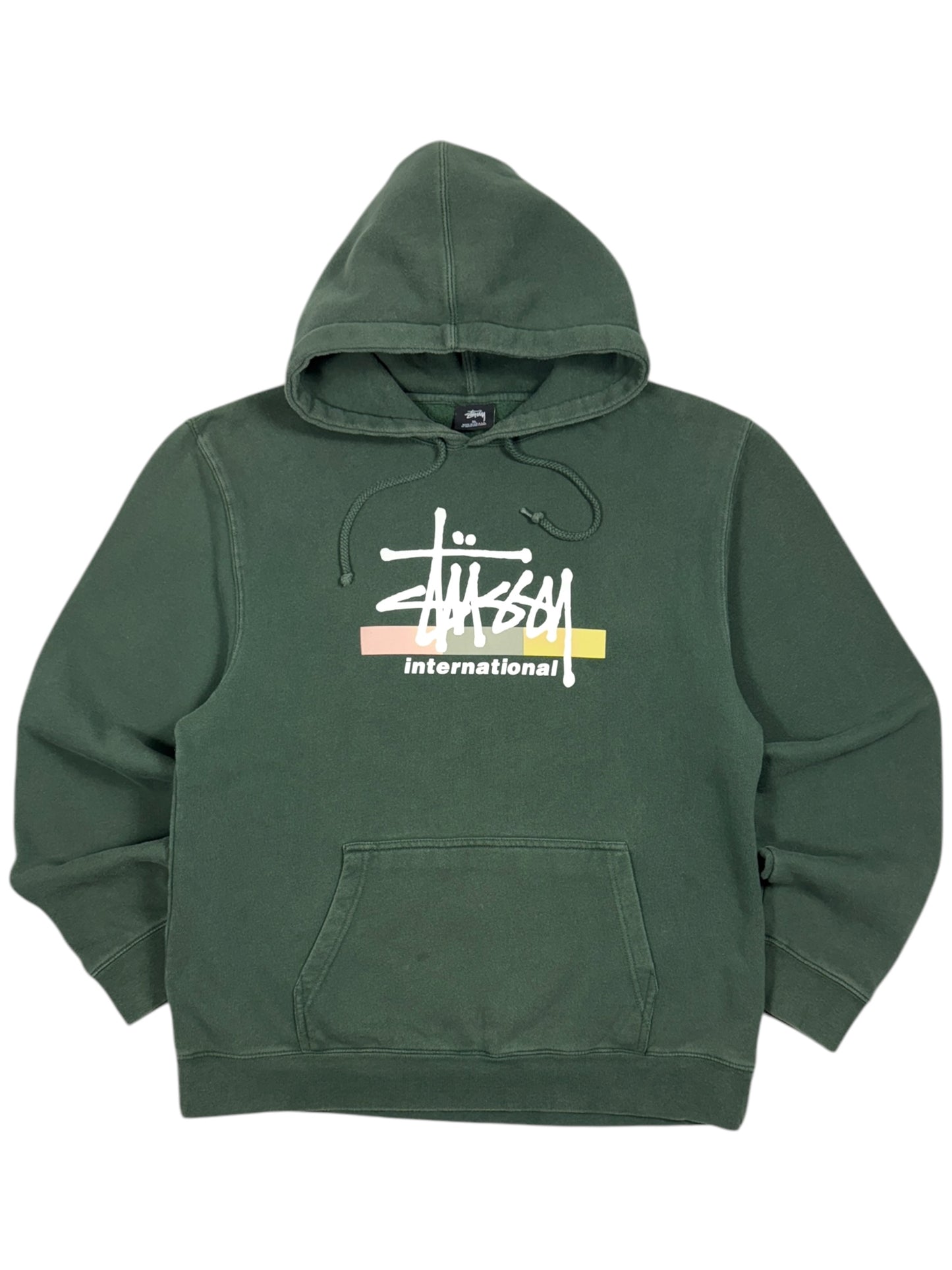 Stussy International Faded Green Hoodie - XL