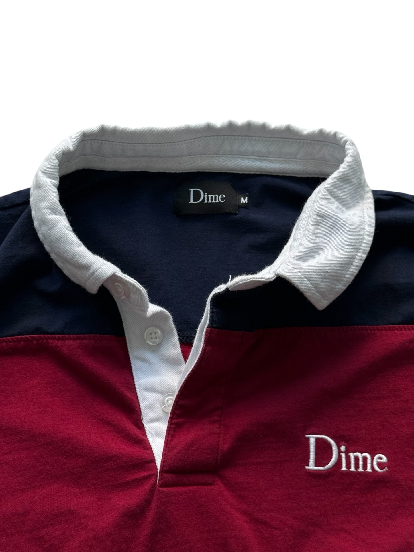 Dime Mtl Royal Blue/Red Rugby Shirt