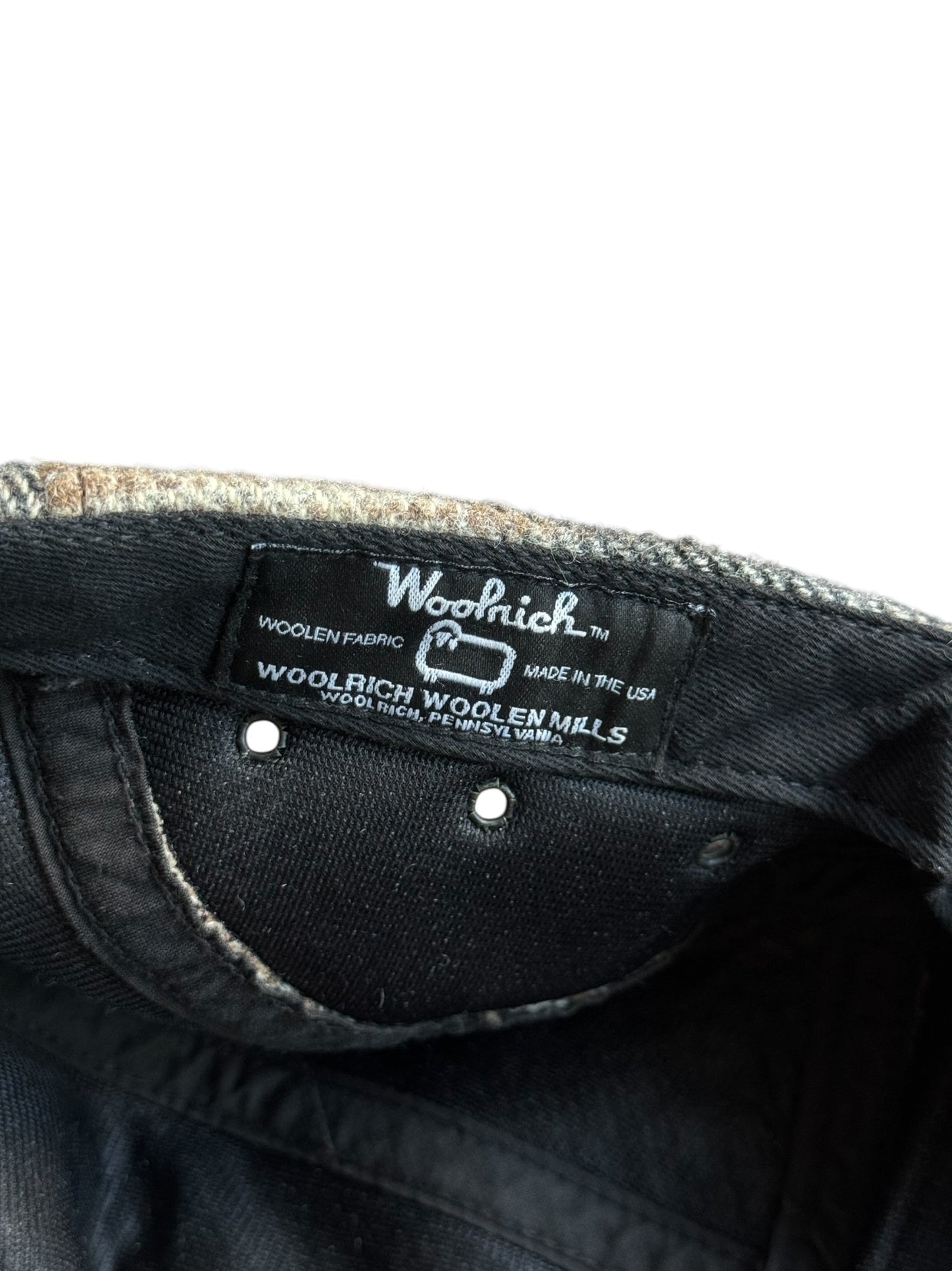 FW11 Supreme Woolrich 5 Panel Black Cap