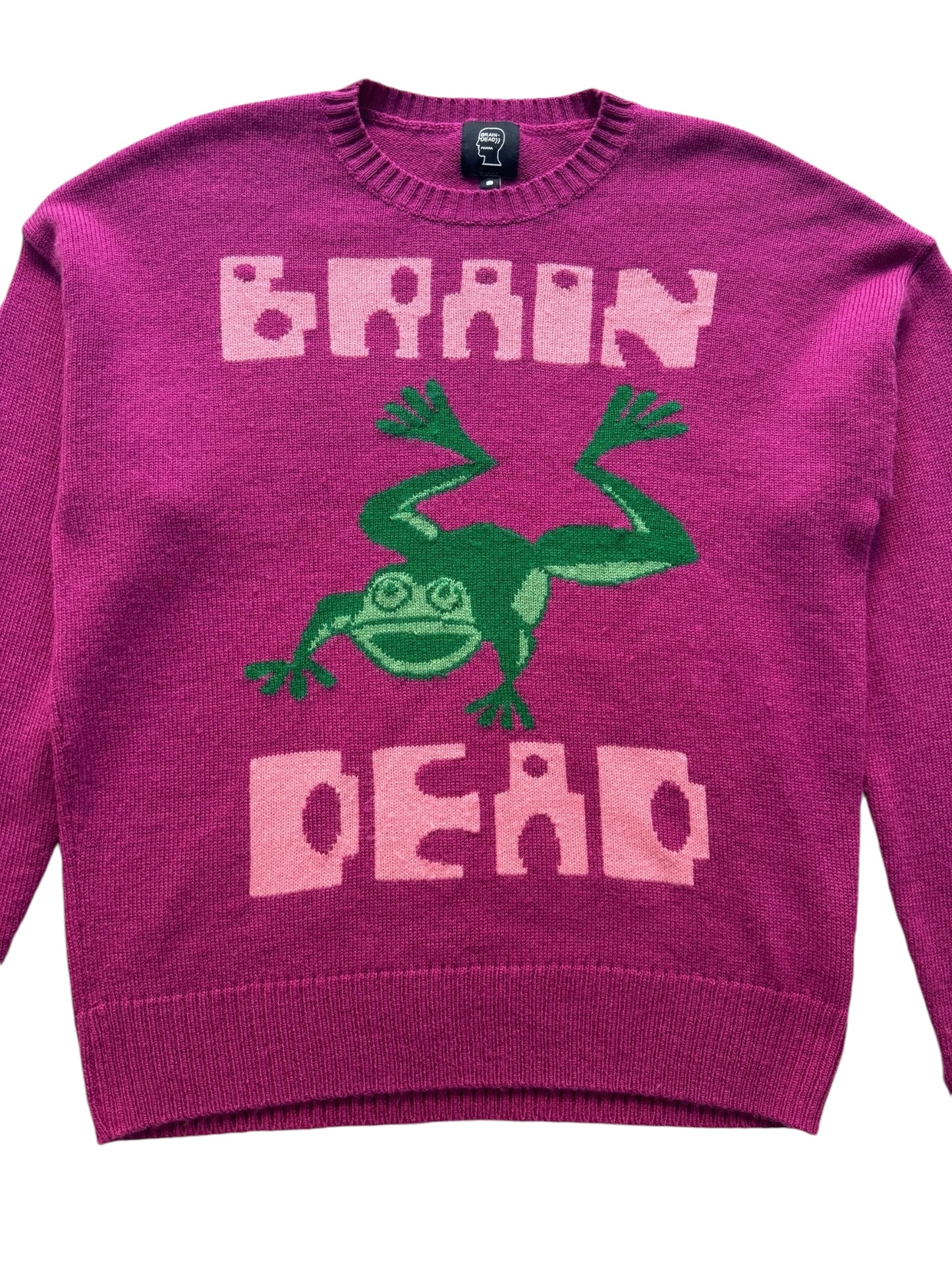 Brain Dead Magenta Knit Sweater