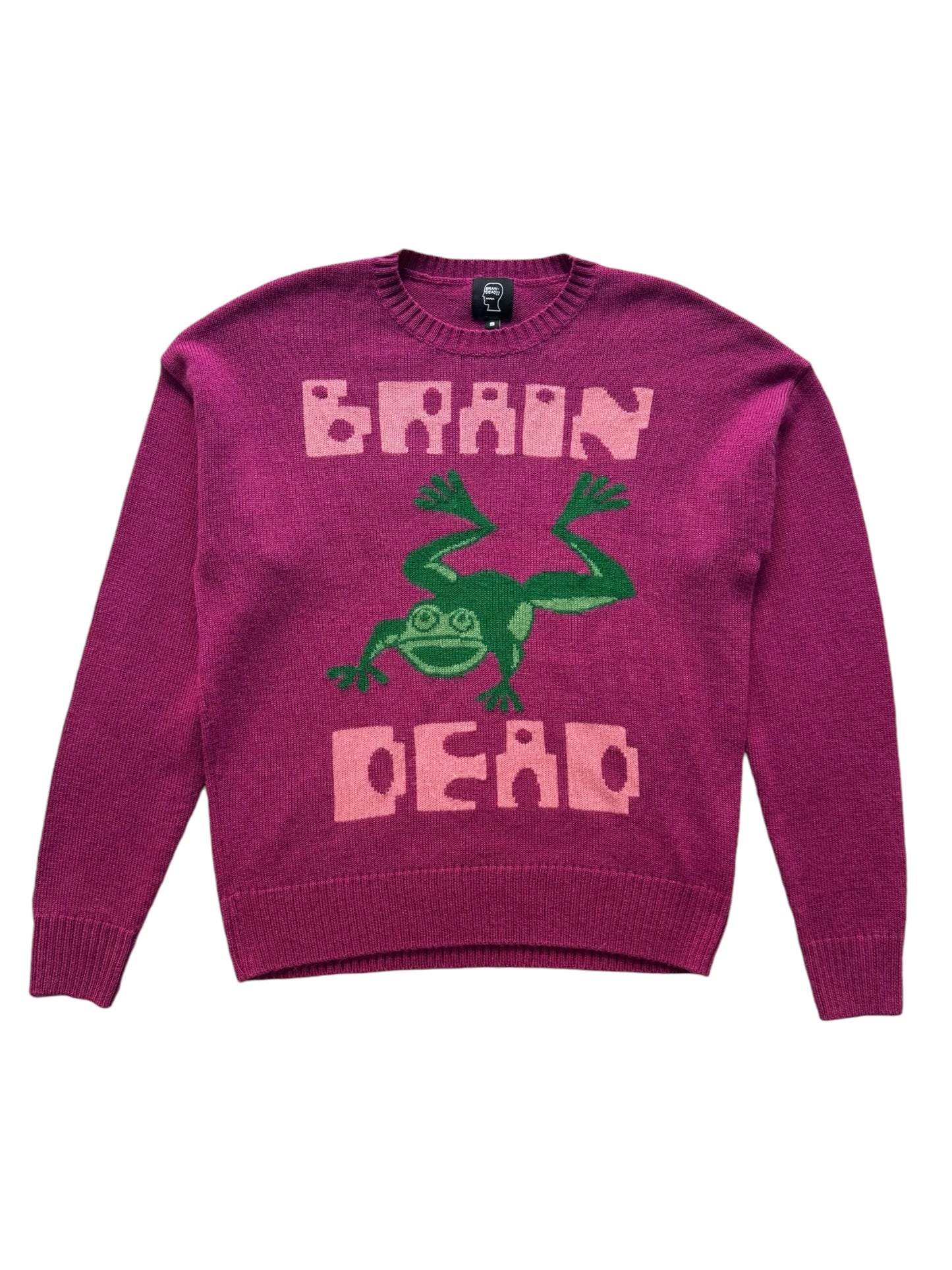 Brain Dead Magenta Knit Sweater