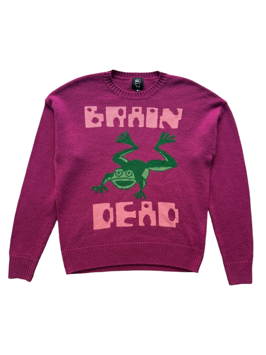 Brain Dead Magenta Knit Sweater