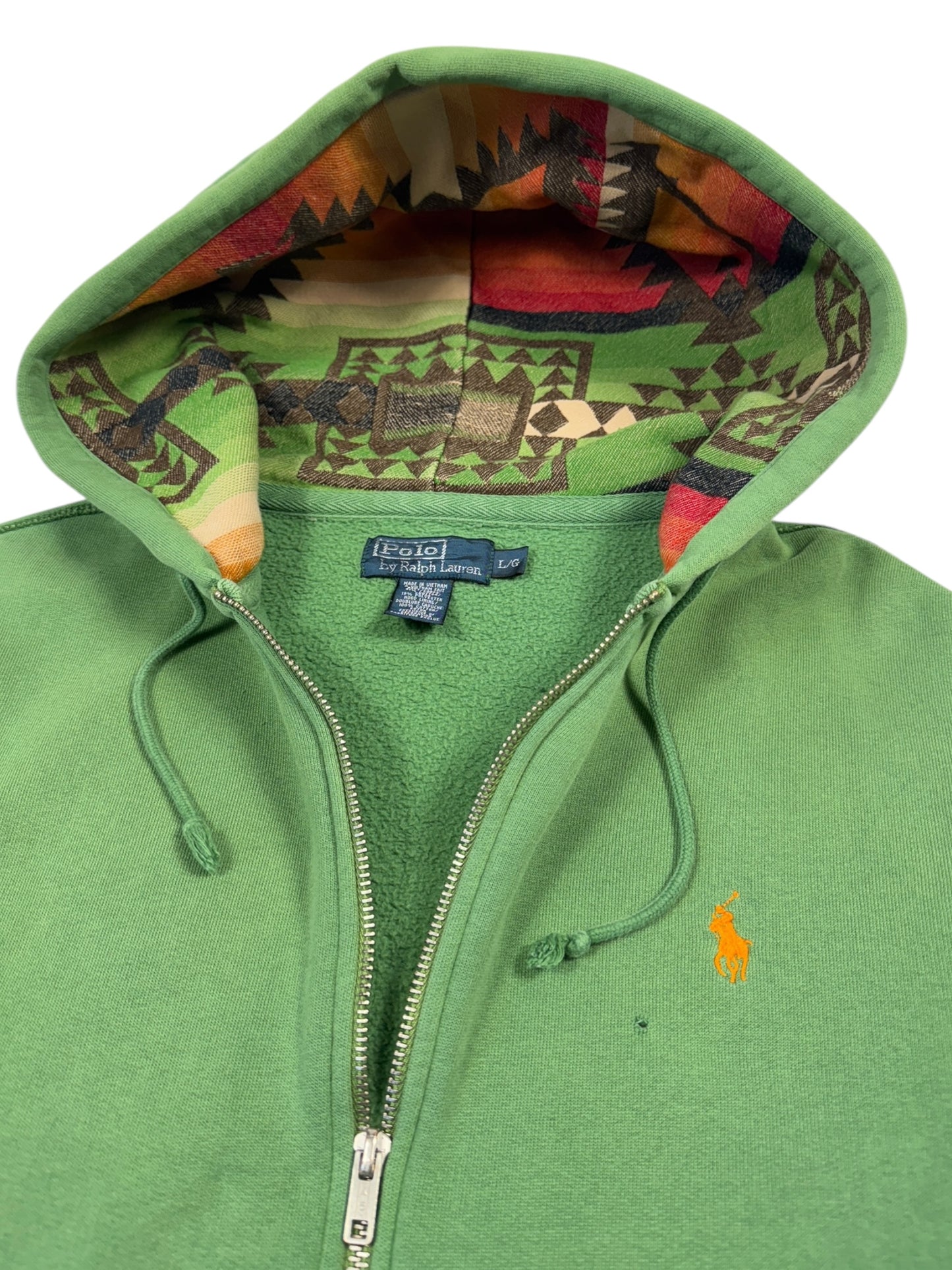 Polo Ralph Lauren Sun Fade Zip Up Hoodie - L